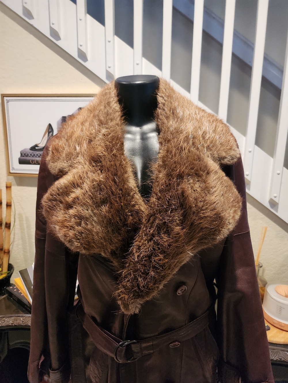 Mc Douglas Paris leather coat size 40 - Picture 2 of 7